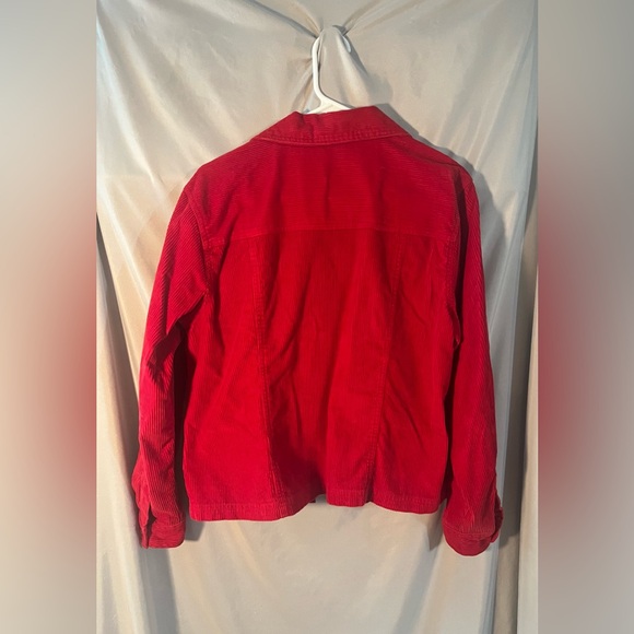 Dressbarn Scarlet Corduroy Jacket - Picture 2 of 3